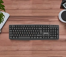 Клавиатура Defender HB-164 черный USB (45164) кабель 1.8м