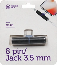 Переходник аудио Red Line lightning/Jack 3.5 (f) черный (УТ000016491)