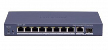 DS-3E0510P-E/M(O-STD)(B) - Гигабитный неуправляемый коммутатор POE, 8-портовый, Hikvision