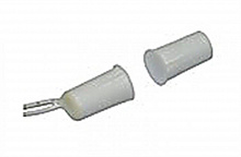 ST-DM010NC-WT - Магнитоконтактный датчик, НЗ, белый, врезной для деревянных дверей, миниатюрный, зазор 25 мм