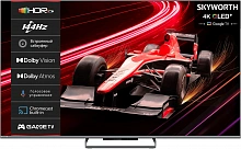 Телевизор QLED Skyworth 65" 65Q77G Magic Sound Game TV Frameless серый-металлик/серый 4K Ultra HD 144Hz MEMC DVB-T DVB-T2 DVB-C DVB-S DVB-S2 USB WiFi Smart TV