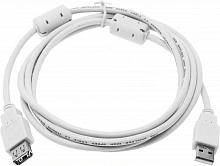 Кабель-удлинитель Ningbo USB A(m) USB A(f) 1.8м (USB2.0-AM/AF-1.8M-MG) феррит.кольца