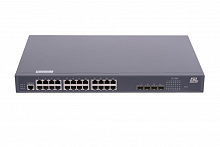 GL-SW-G204-28P - Управляемый коммутатор L2 POE NIKOMAX 24 BASE-TX 10/1001000Mb/s POE, 4 1/10G SFP+, 1 Console. 1U 19", 220V, 400W