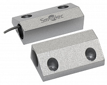 ST-DM130NC-SL - Магнитоконтактный датчик Smartec, НЗ, серебряный, накладной для металлических дверей, зазор 50 мм