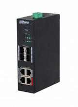 DH-HS4408-4ET-60 - 8-портовый управляемый коммутатор с PoE, промышленное исполнение