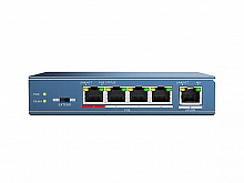 Сетевой неуправляемый коммутатор DS-S504P (B) 4 порта PoE, 1 приоритетный PoE