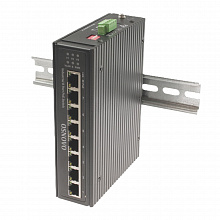SW-80800-IR - Промышленный PoE коммутатор Osnovo Gigabit Ethernet на 8 портов. Порты: 1 x GE (10/100/1000Base-T) с PoE BT (до 90W), 7 x GE (10/100/1000Base-T) с PoE (до 30W)
