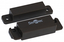 ST-DM121NC-BR - Магнитоконтактный датчик Smartec, НЗ, коричневый, накладной для деревянных дверей, под винт, зазор 25 мм