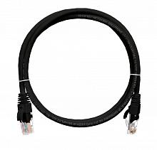 NMC-PC4UD55B-050-C-BK - Коммутационный шнур NIKOMAX U/UTP 4 пары, Кат.5е (Класс D), 100МГц, 2хRJ45/8P8C, T568B, заливной, с защитой защелки, многожильный, BC (чистая медь), 24AWG (7х0,205мм), LSZH нг(А)-HFLTx, черный, 5м