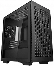 Корпус Deepcool CH370 черный без БП mATX 7x120mm 4x140mm 2xUSB3.0 audio bott PSU
