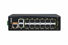 MNS-1008S2G - Управляемый оптический коммутатор с 12 оптическими SFP портами 100/1000 Мбит/с, 2 RJ45х10/100/1000 Мбит/с. Возможность установки в 19” телекоммуникационную стойку на DIN рейку.