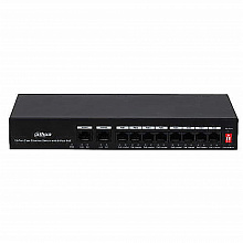 Коммутатор PoE DH-PFS3009-8ET1GT-96, 9-портовый неуправляемый настольный коммутатор с 8 портами PoE