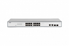 UNS-1016F2SP - Неуправляемый сетевой коммутатор, порт 10/100 Мбит/с х 16, порт TF х 2, порт SFP х 2, PoE+(IEEE 802.3at-2009), 1U