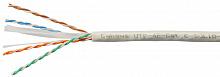 Cabeus UTP-4P-Cat.6-SOLID-LSZH-WH - Кабель витая пара UTP (U/UTP), категория 6, 4 пары (23 AWG), одножильный, LSZH нг(А)-HF, белый (305 м)
