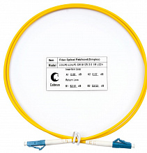 Cabeus FOP(s)-9-LC-LC-1m - Шнур оптический simplex LC-LC 9/125 sm 1м LSZH