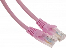 Патч-корд Premier PP12-1M/RO 1000Гбит/с UTP 4 пары cat.5E CCA molded 1м розовый RJ-45 (m)-RJ-45 (m)
