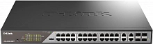 Коммутатор D-Link DSS-200G-28MPP/A1A (L2) 24x1Гбит/с 4xКомбо(1000BASE-T/SFP) 518W настраиваемый