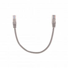 02-0100-03 - Патч-корд U/UTP, CAT 5e, RJ45-RJ45, 26AWG, LSZH, серый, 0,3м, Rexant
