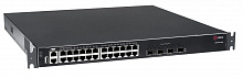QSW-4700-28TX - Управляемый стекируемый коммутатор уровня L3, 24 порта 10/100/1000 BASE-T, 4 порта 10GbE SFP+, 4K VLAN, 32K MAC адресов, консольный порт, 1 MGMT порт, 1 порт USB 2.0 (на передней панели), 2 сменных БП (поставляются отдельно), разъем питани