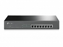TP-Link TL-SG1008MP Коммутатор 8-портовый настольный/монтируемый в стойку гигабитный с 8 портами PoE+, бюджет PoE до 126 Вт