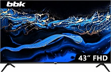 Телевизор LED BBK 43" 43LEM-1036/FTS2C (B) черный FULL HD 60Hz DVB-T2 DVB-C DVB-S2 USB (RUS)