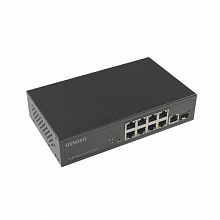 SW-8G1C-M(120W) - Web-управляемый PoE коммутатор Osnovo Gigabit Ethernet на 10 портов. Порты: 8 x GE (10/100/1000BASE-T) с PoE (до 30W) + 1 x GE (10/100/1000BASE-T) + 1 x GE SFP (1000Base-X)