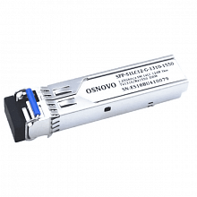 SFP-S1LC12-G-1310-1550 - Оптический SFP Модуль. Одно волокно Single Mode. Скорость: до 1,25 Гбит/c. Тип разъема: LC. Оптический бюджет: 12дБ