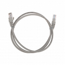 02-0100-1 - Патч-корд U/UTP, CAT 5e, RJ45-RJ45, 26AWG, LSZH, серый, 1м, Rexant