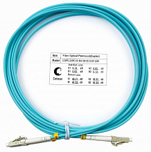 Cabeus FOP-50-LC-LC-3m Шнур оптический duplex LC-LC 50/125 mm OM3 3м LSZH