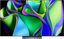 Телевизор OLED LG 77" OLED77C5RLA.ARUG черный/серебристый 4K Ultra HD 120Hz DVB-T DVB-T2 DVB-C DVB-S2 USB WiFi Smart TV