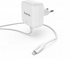 Сетевое зар./устр. Hama H-183318 30W 3A (PD) для Apple белый (00183318)