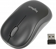 Мышь Logitech M185 черный/серый оптическая 1000dpi беспров. USB для ноутбука 2but (910-002252)