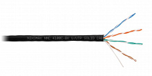 NMC 4100C-BK - Кабель NIKOMAX U/UTP, категория 5е, 4х2х0.51, для внутренней и внешней прокладки, одножильный, LSZH нг(А)-HF, черный, внешний диаметр 5.1 мм, -40...+60°С, 305 м.