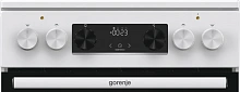 Плита Электрическая Gorenje GEC5C61WG белый стеклокерамика (без крышки)