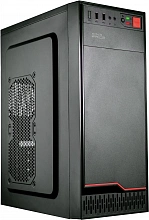 Корпус KingPrice KPCC-MD201 черный без БП ATX 1x80mm 4x120mm 2xUSB2.0 audio
