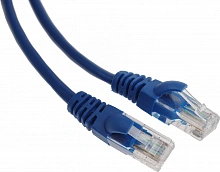 Патч-корд Premier PP12-1M/B 1000Гбит/с UTP 4 пары cat.5E CCA molded 1м синий RJ-45 (m)-RJ-45 (m)