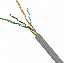 Кабель информационный Lanmaster TWT-5EUTP/500-GY кат.5E UTP 4 пары PVC внутренний 500м серый