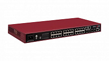 QSW-3750-28T-POE-AC-R Коммутатор QTECH управляемый L2 с поддержкой PoE 802.3af/at (24 порта 10/100/1000BASE-T, 4 порта 100/1000BASE-X SFP, 4K VLAN, 16K MAC адресов, консольный порт, 220В AC)