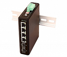 SW-80402-I(port 60W,240W) - Промышленный коммутатор с РОЕ Gigabit Ethernet на 6 портов;  4 x GE (10/100/1000Base-T) с PoE (до 60W) + 2 x GE SFP (1000Base-X)