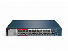 Неуправляемый PoE коммутатор DS-3E0326P-E/M (B) 24 портов