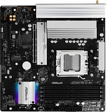 Материнская плата Asrock A620AM Pro RS WiFi Socket AM5 AMD A620A 4xDDR5 mATX AC`97 8ch(7.1) 2.5Gg RAID+HDMI+DP
