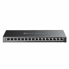 TL-SG2016P Управляемый коммутатор TP-Link , настольный, 1000 Мбит/сек, 100 Мбит/сек, 16 port, PoE, бюджет PoE 120 Вт