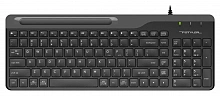 Клавиатура A4Tech FK25 черный/серый USB slim (FK25 BLACK) кабель 1.5м
