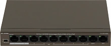 Коммутатор IP-Com F1110P-8-63W (L2) 10x100Мбит/с 8PoE 58W неуправляемый