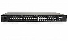 SW-32G4X-1L - Управляемый L3 коммутатор Gigabit Ethernet на 16xGE SFP + 8xGE Combo (RJ45 + SFP) + 4x10G SFP+ Uplink. Порты: 16 x GE SFP (1000Base-X) + 8 x GE Combo Port (RJ45 + SFP) + 4 x 10G SFP+ Uplink