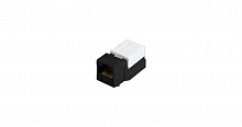 NMC-KJUD2-FT-BK - Модуль-вставка NIKOMAX типа Keystone, Кат.5е (Класс D), 100МГц, RJ45/8P8C, FT-TOOL/110/KRONE, T568A/B, неэкранированный, черный - гарантия: 5 лет расширенная / 25 лет системная