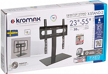 Стойка для телевизора Kromax X-STAND-2 черный 23"-55" макс.30кг крепление к столешнице