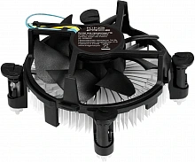 Устройство охлаждения(кулер) KingPrice KPAC-65-PWM3 Soc-1200/1150/1151/1155 черный 4-pin 18-35dB Al 65W 140gr Ret