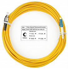Cabeus FOP(S)-9-LC-FC-10m - Шнур оптический simplex LC-FC 9/125 sm 10м LSZH