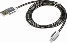 Кабель Premier 6-703M2 1.0BK USB (m)-Lightning (m) 1м черный пакет